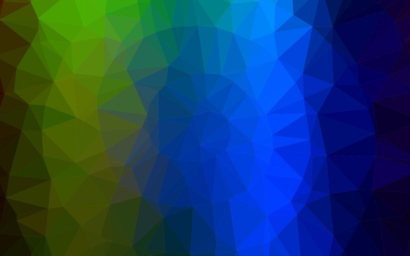 Dark Multicolor, Rainbow vector low poly layout.