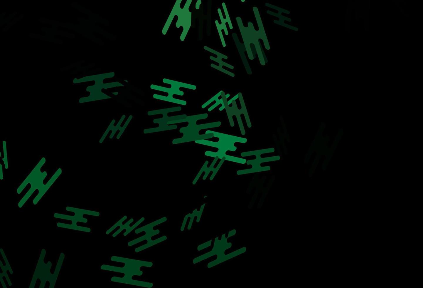 Dark Green vector background with straight lines.