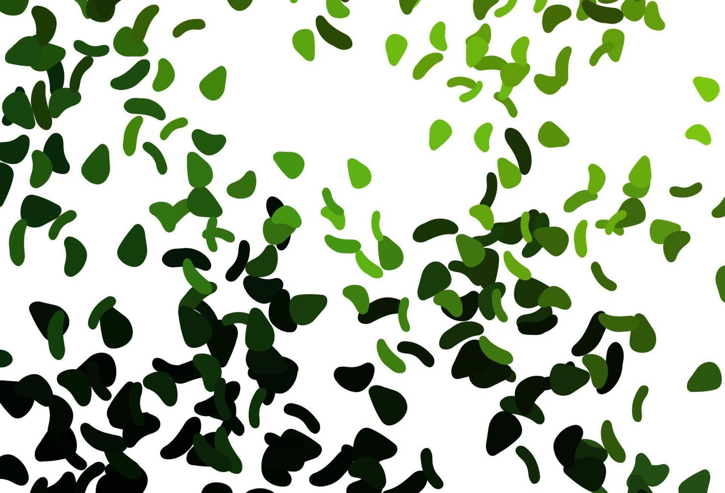 Light Green vector template with memphis shapes.