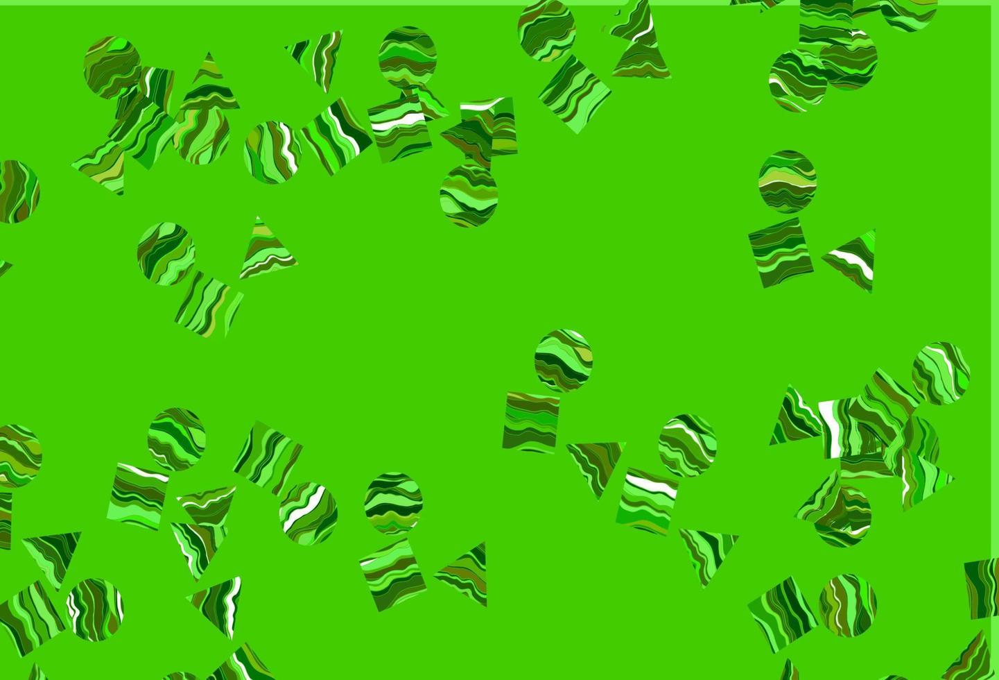 Light Green vector layout with circles, lines, rectangles.