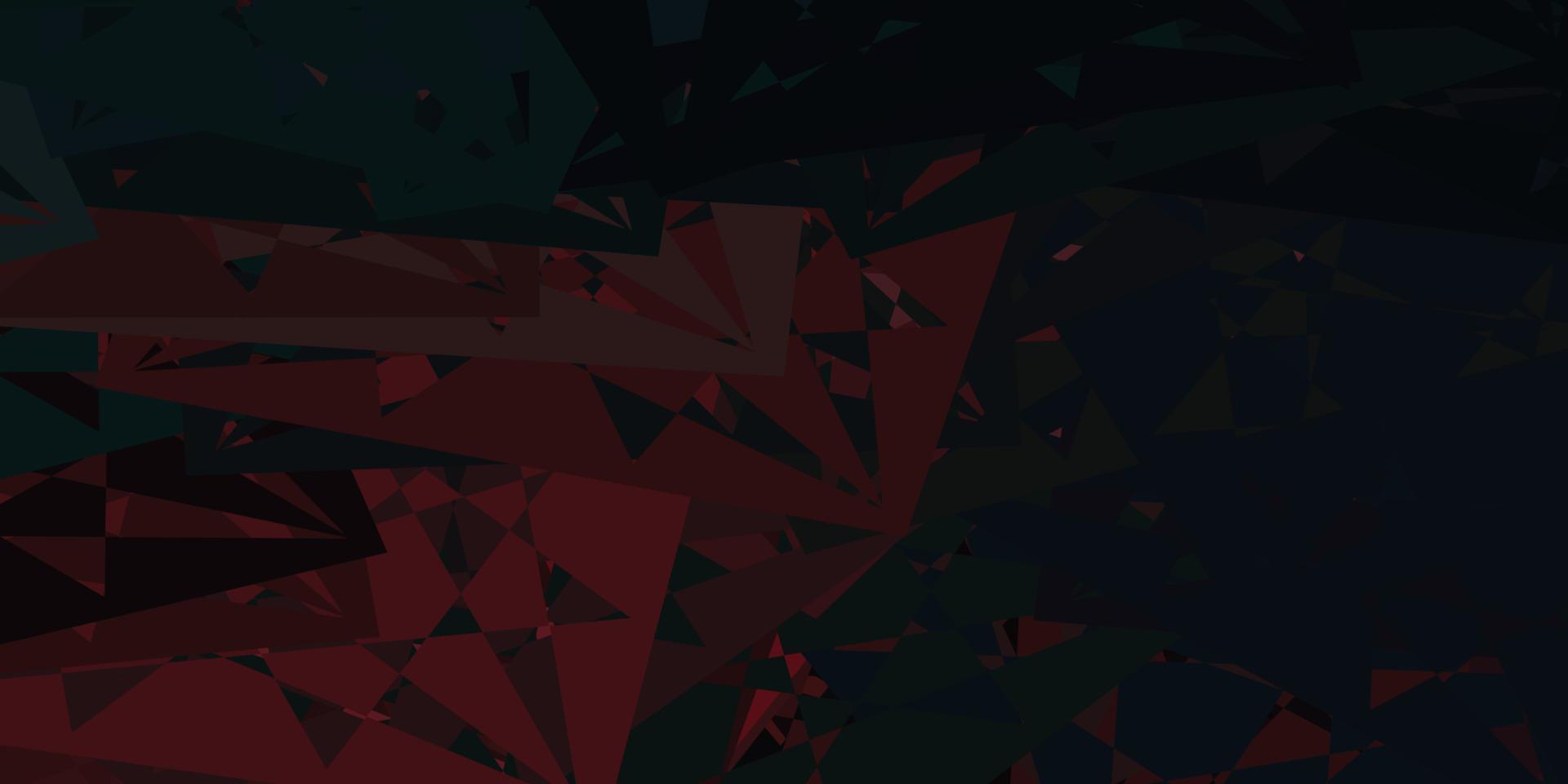 Dark Blue, Red vector pattern with polygonal shapes.