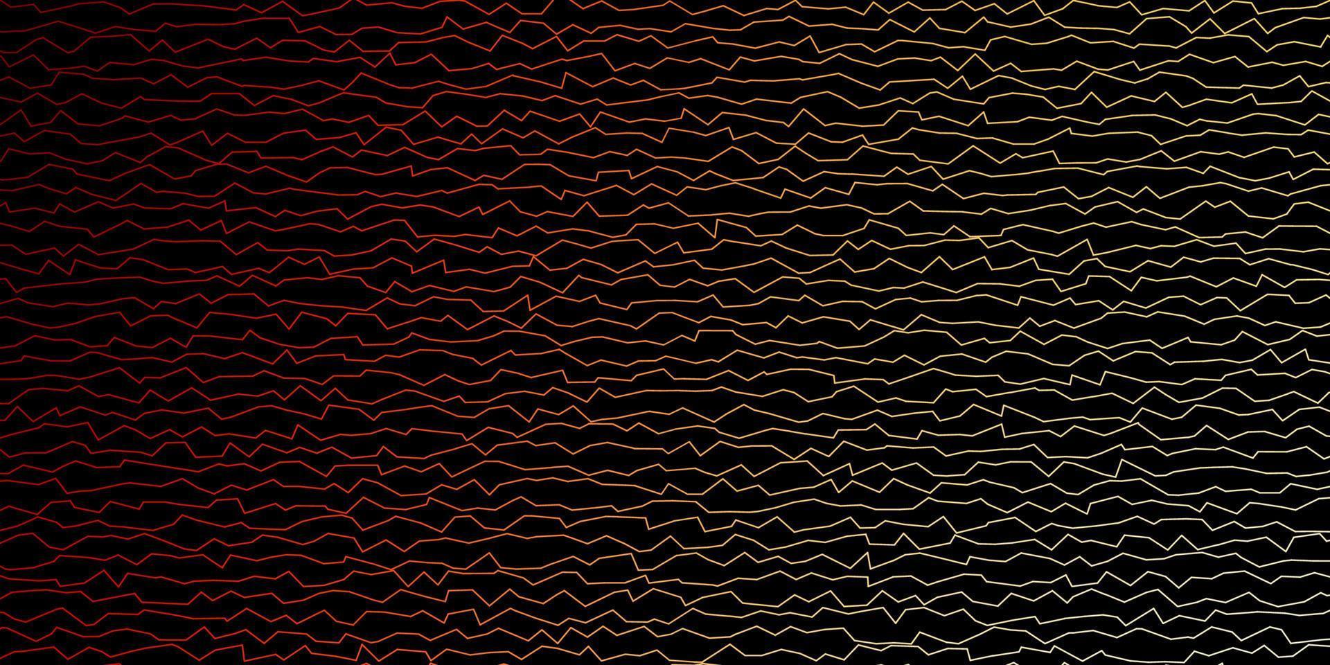 Dark Orange vector pattern with lines.