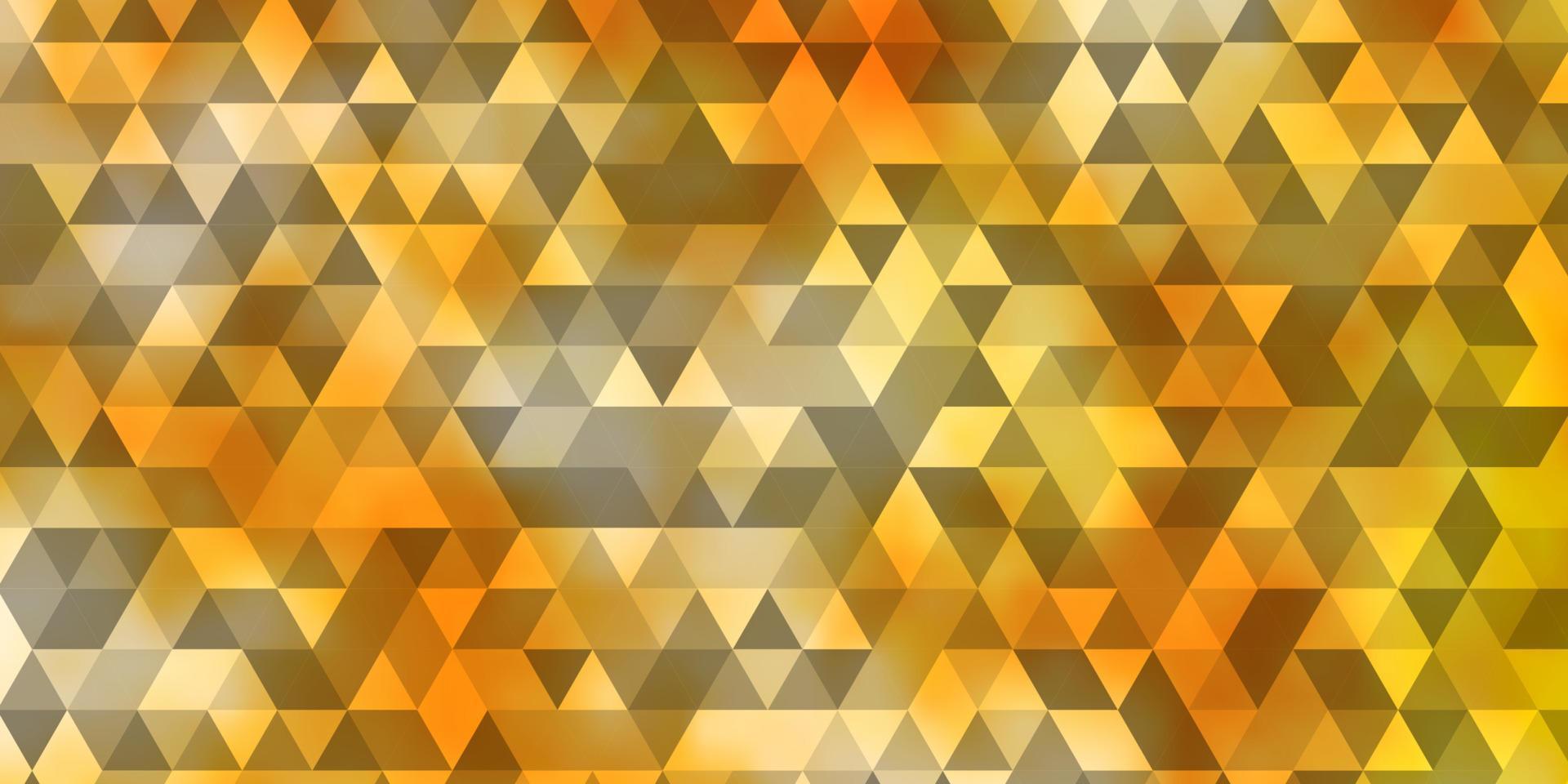 Light Orange vector backdrop with lines, triangles.