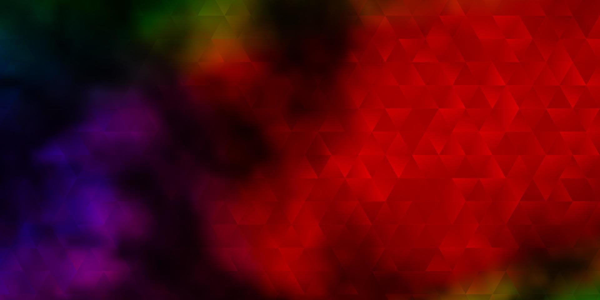 Dark Multicolor vector background with polygonal style.