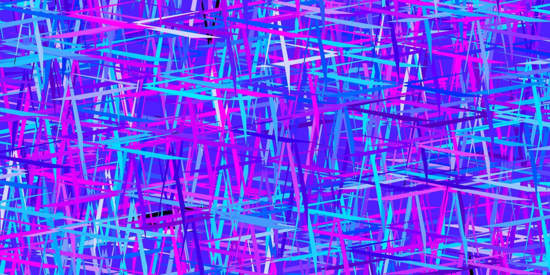 Dark Pink, Blue vector pattern with sharp lines.