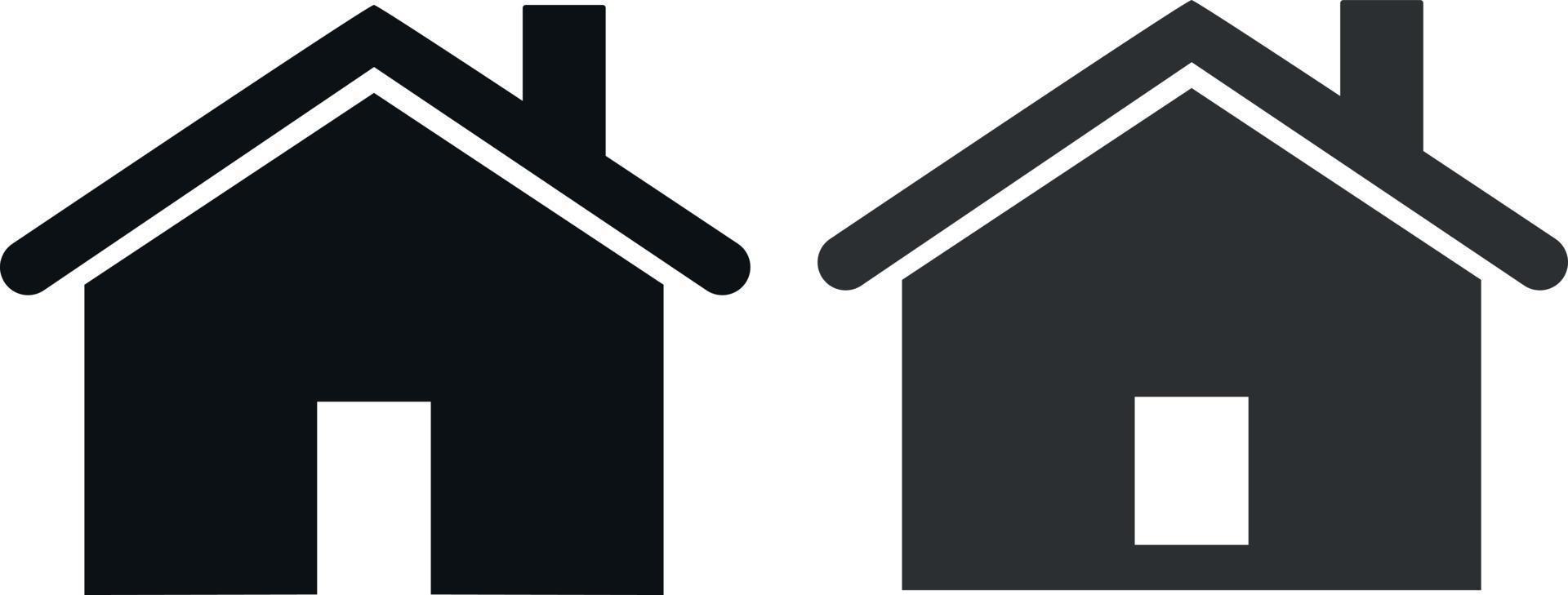 House simple flat icon. Minmal design. Vector art