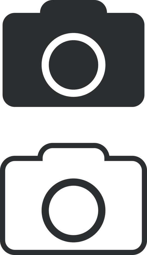 Camera icon. Photo. Simple flat design. Vector art