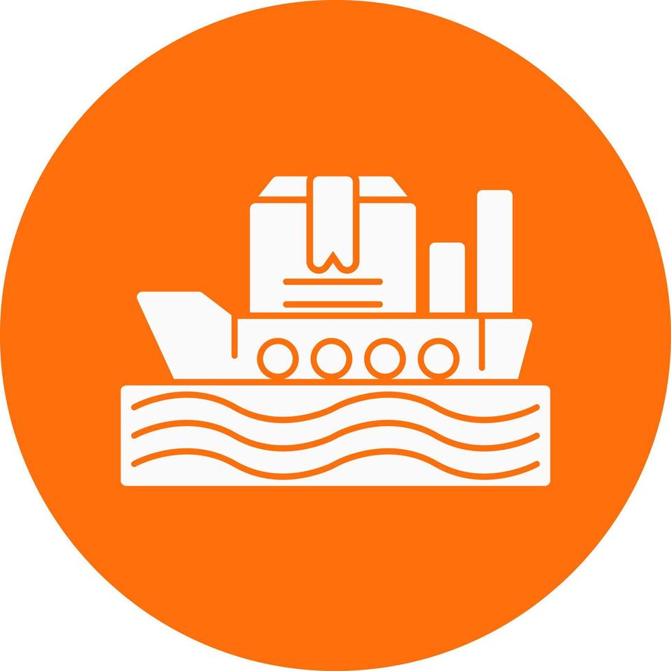 diseño de icono de vector de barco de envío en todo el mundo