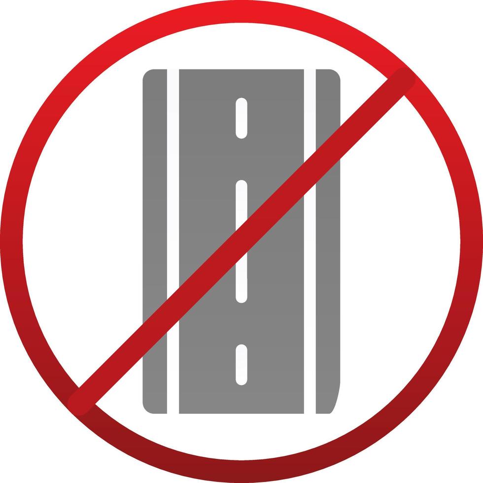 Sealed Road Vector Icon Design