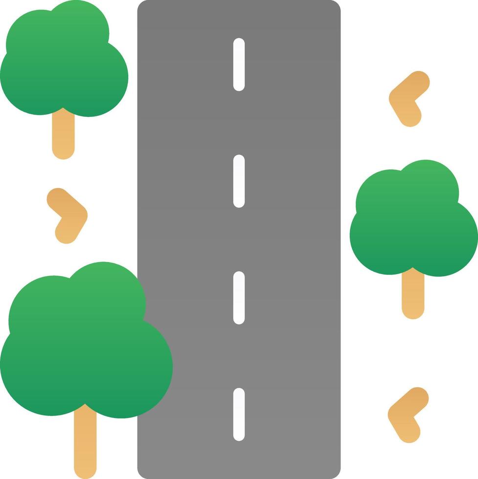 Unsealed Road Vector Icon Design