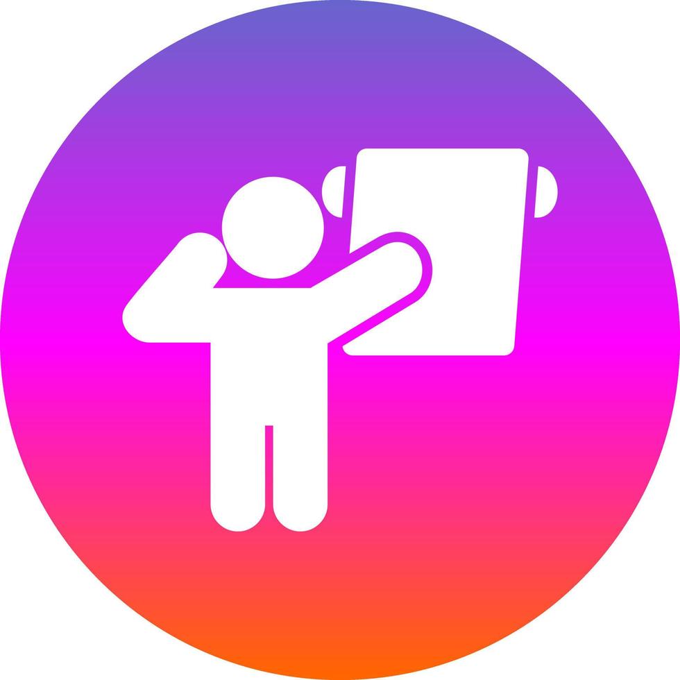 Man hanging Towel Vector Icon Design