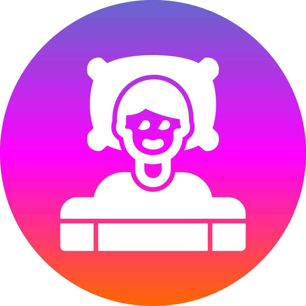 Sleeping Vector Icon Design