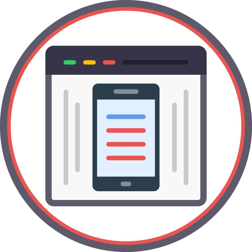 EComerce Webpage Vector Icon Design
