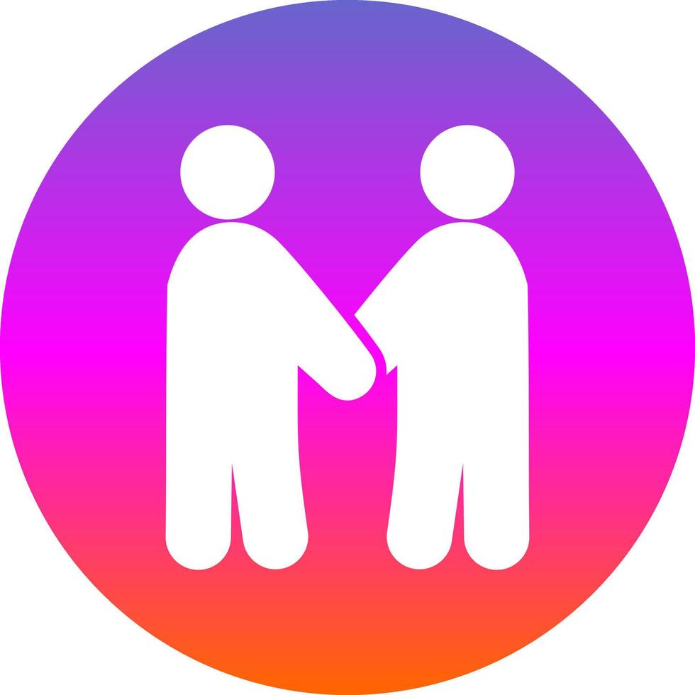 Friends Standing Vector Icon Design
