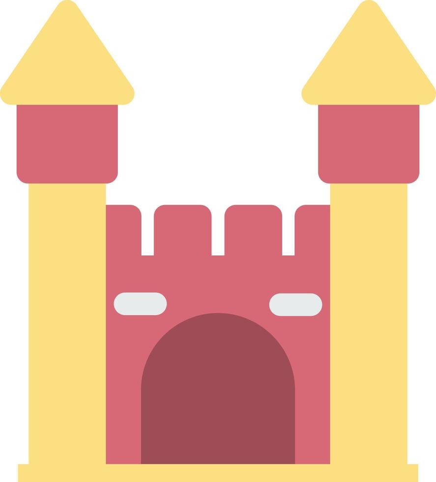 icono de castillo hinchable vector