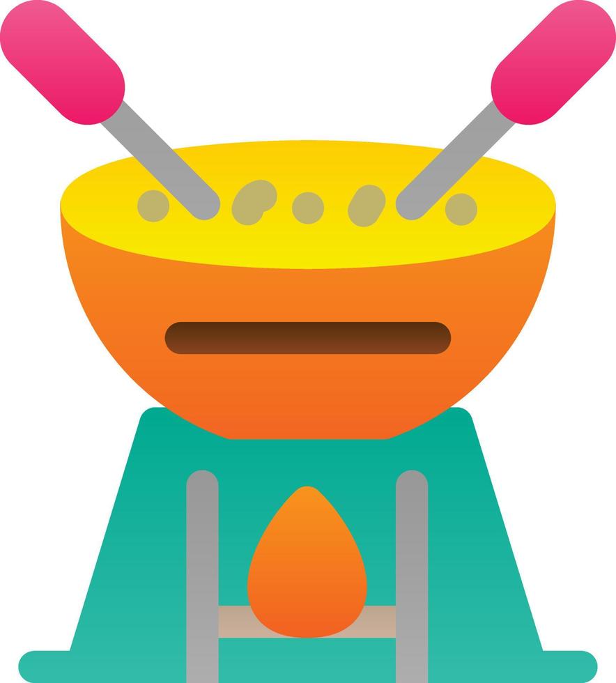 diseño de icono de vector de fondue