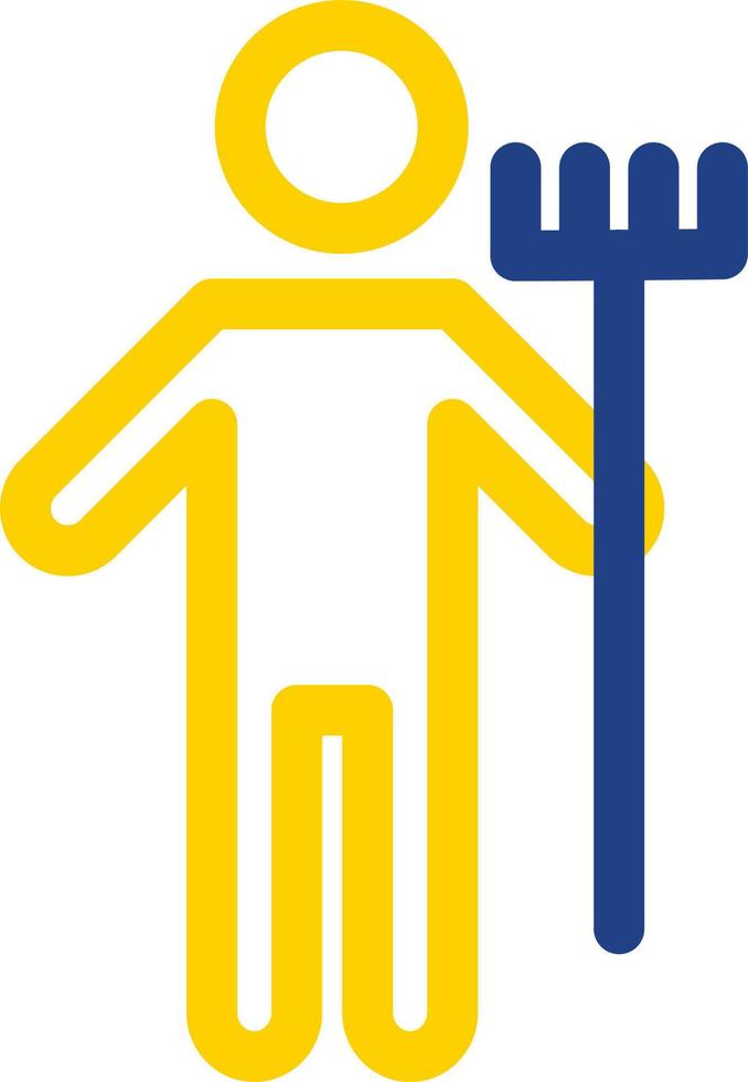 Man Holding Mop Vector Icon Design