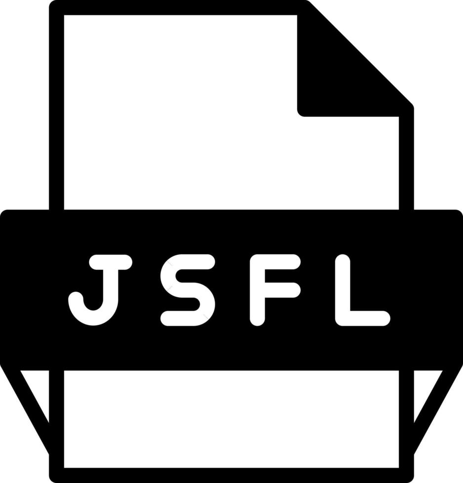 Jsfl File Format Icon vector