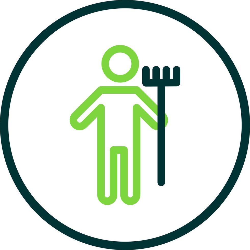 Man Holding Mop Vector Icon Design