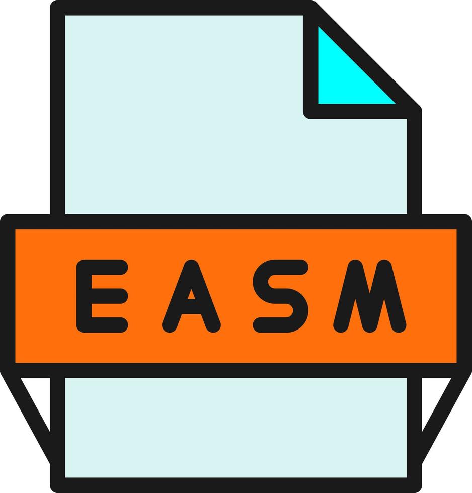 Easm File Format Icon 15828253 Vector Art at Vecteezy