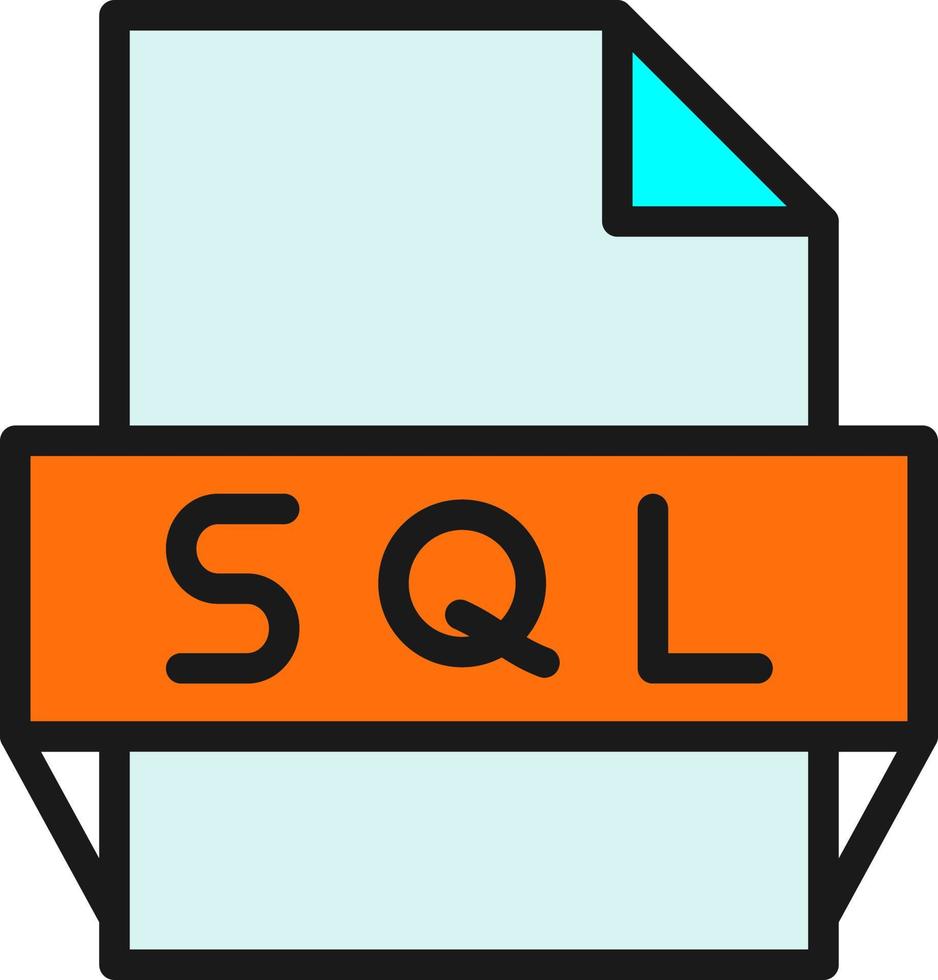 Sql File Format Icon 15828257 Vector Art at Vecteezy