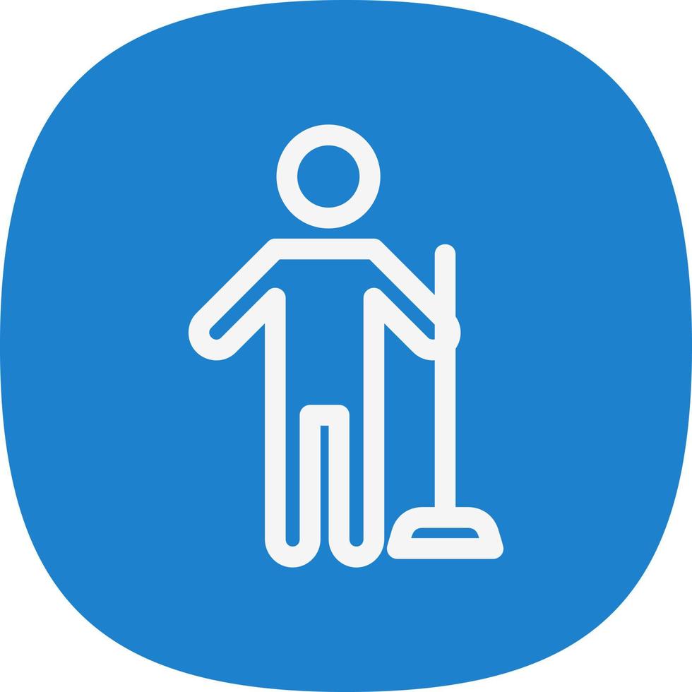 Man Holding Wiper Vector Icon Design