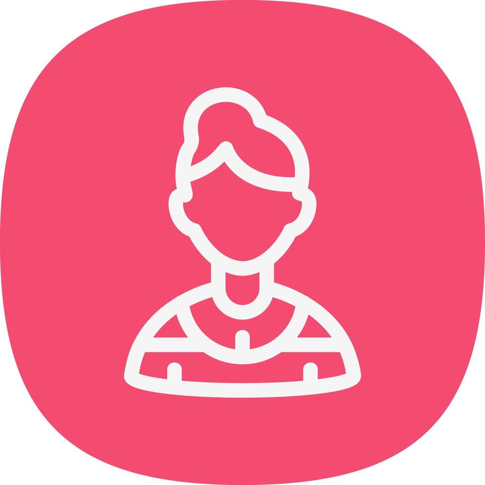 Young Lady Vector Icon Design