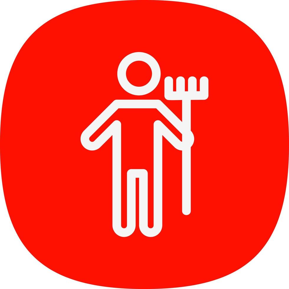 Man Holding Mop Vector Icon Design