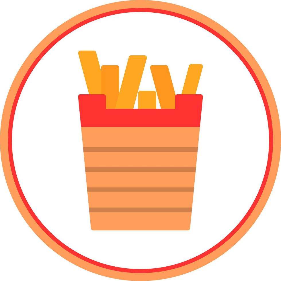 diseño de icono de vector de papas fritas