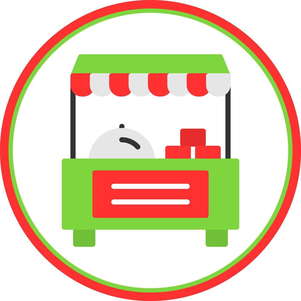 Food Stand Vector Icon Design