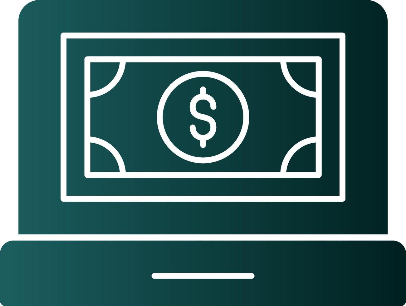Online Cash Payment Vector Icon Design
