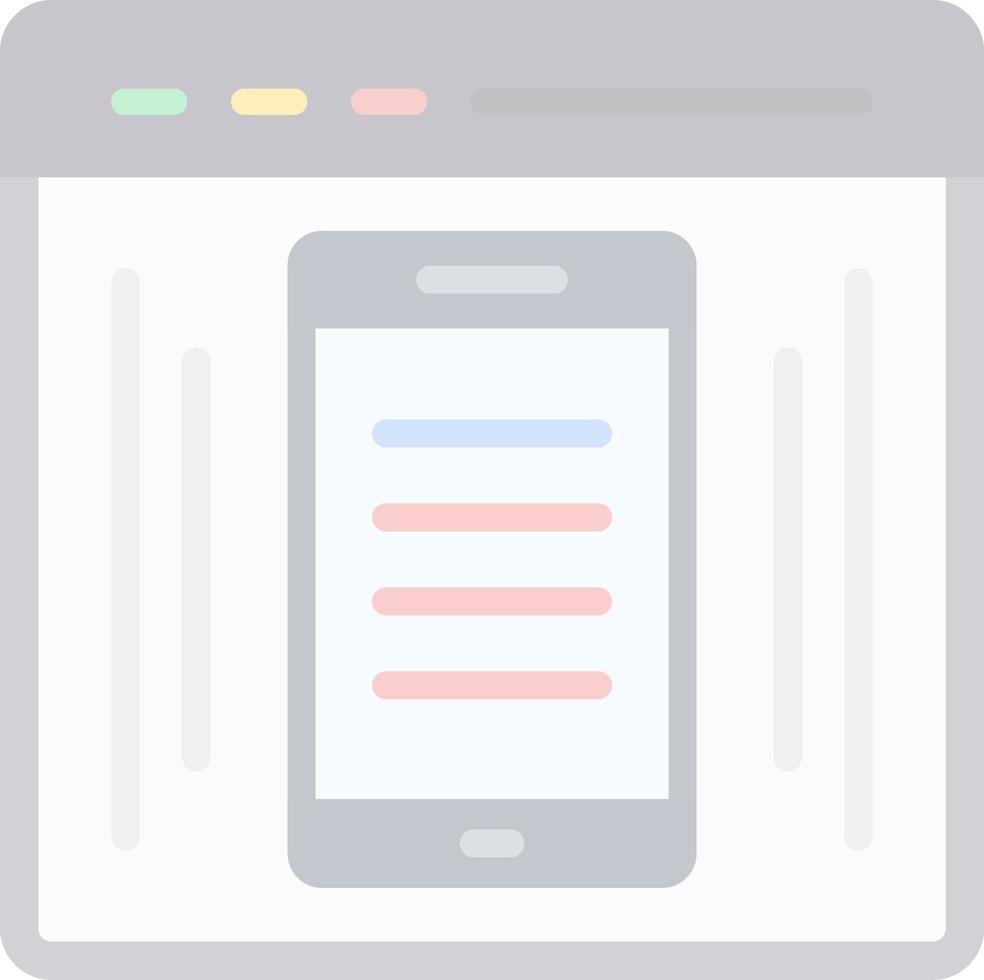 EComerce Webpage Vector Icon Design