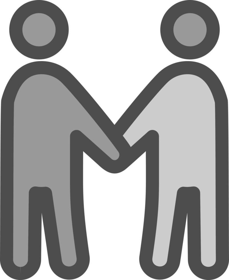 Friends Standing Vector Icon Design