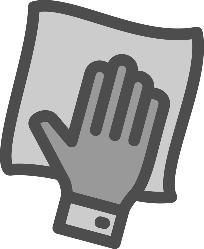 Wipe with Hand Vector Icon Design