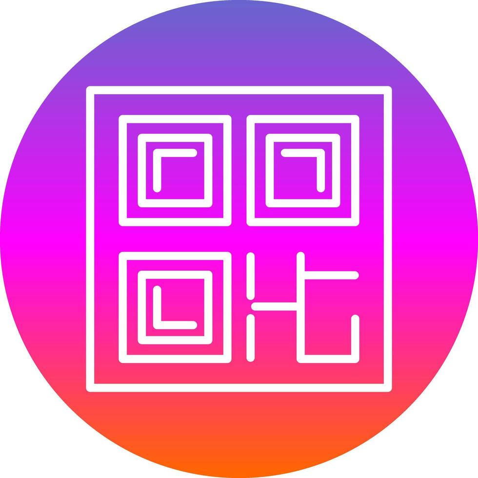 diseño de icono de vector de código qr