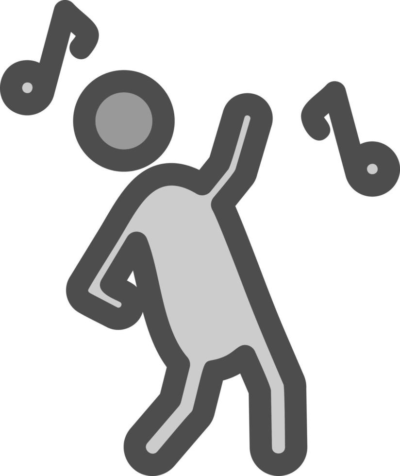 Dancing Vector Icon Design