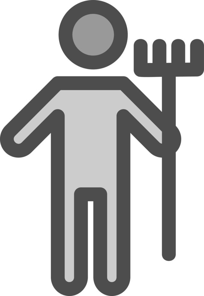 Man Holding Mop Vector Icon Design