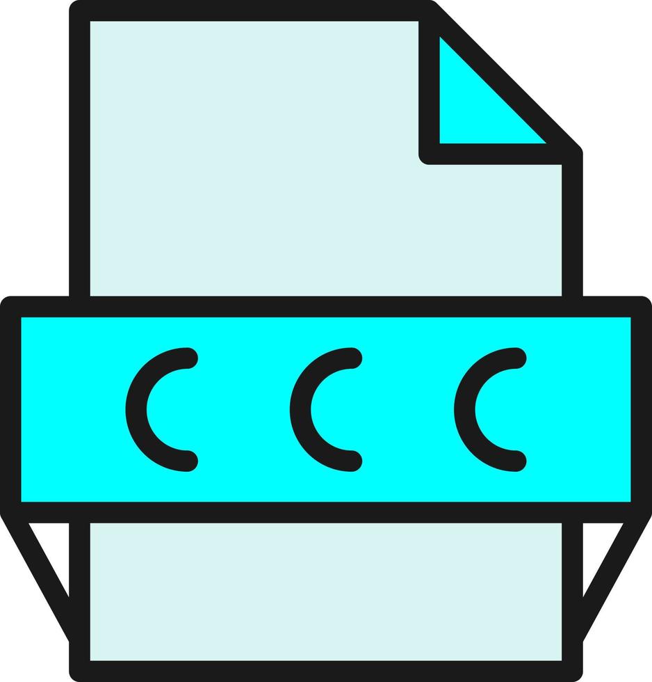 Ccc File Format Icon vector