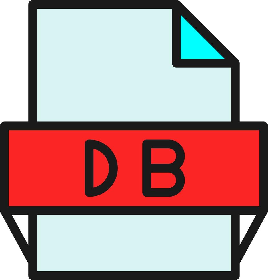 Db File Format Icon vector