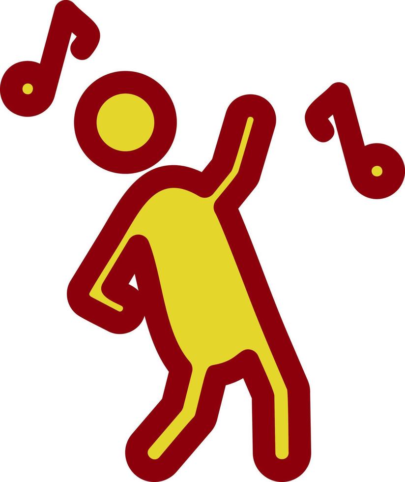 Dancing Vector Icon Design