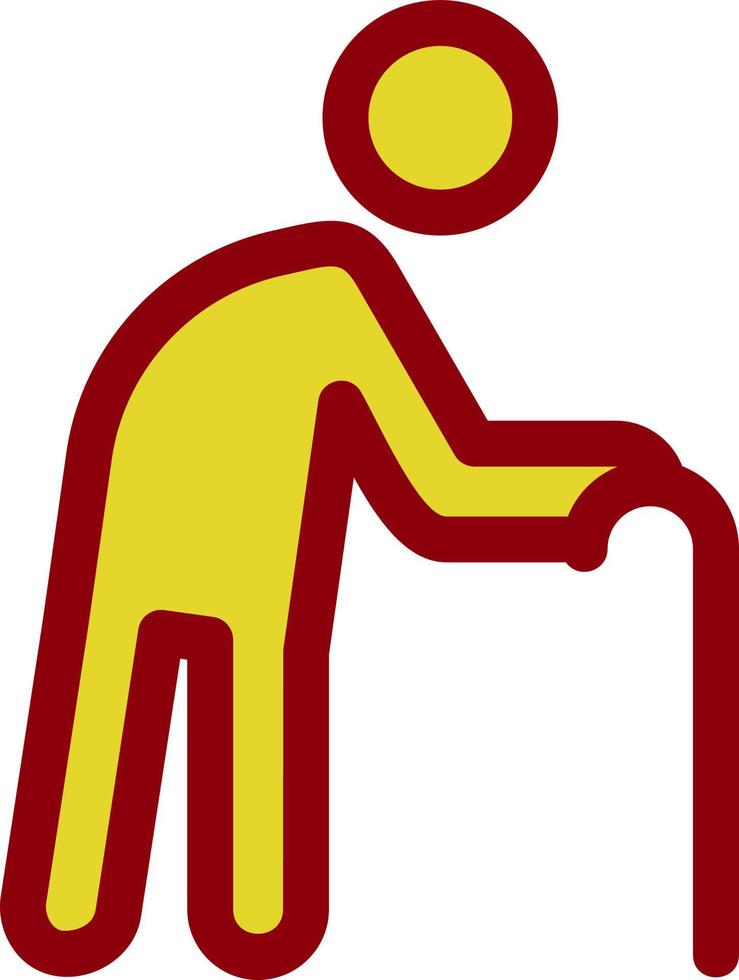 Old Man Vector Icon Design