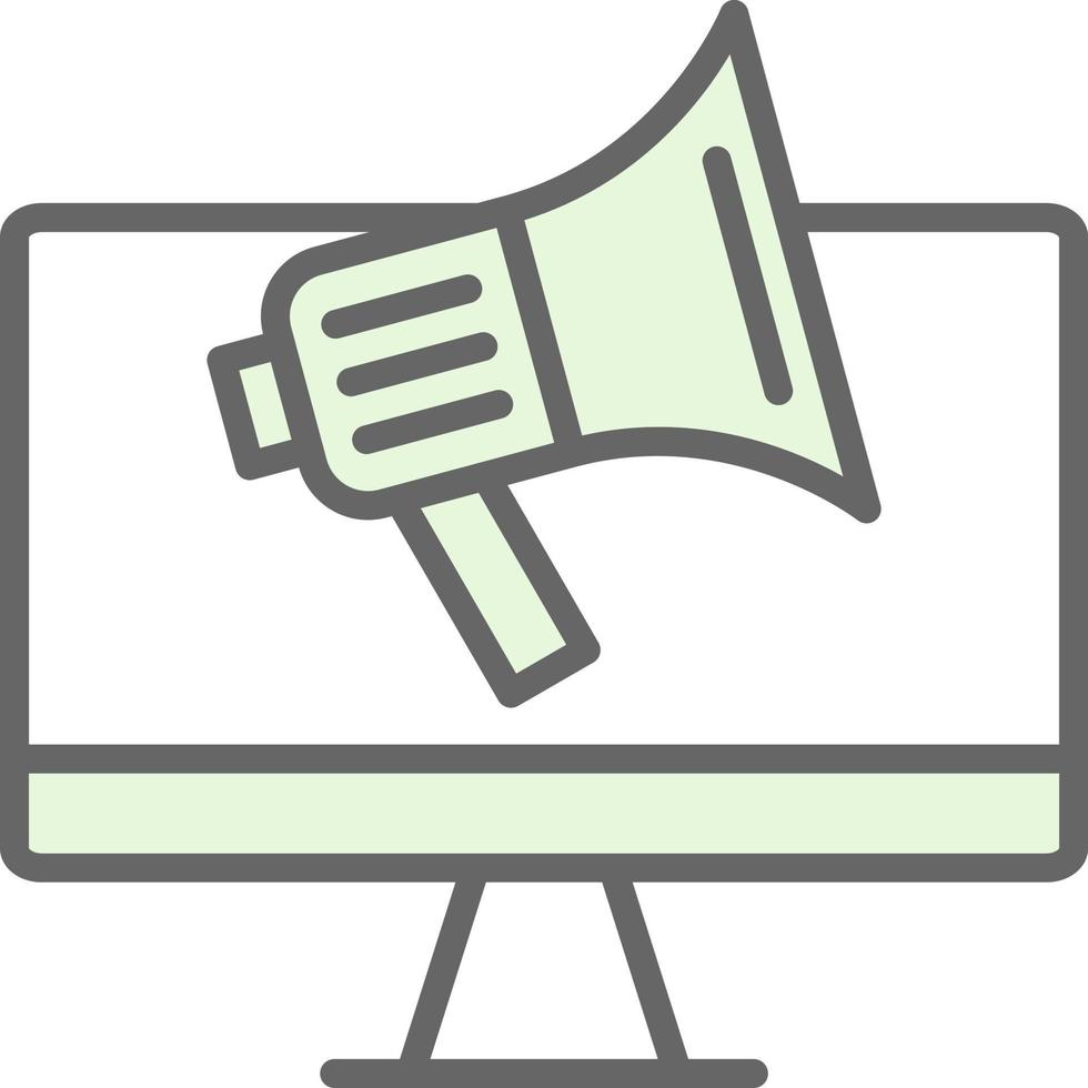 diseño de icono de vector de marketing en línea