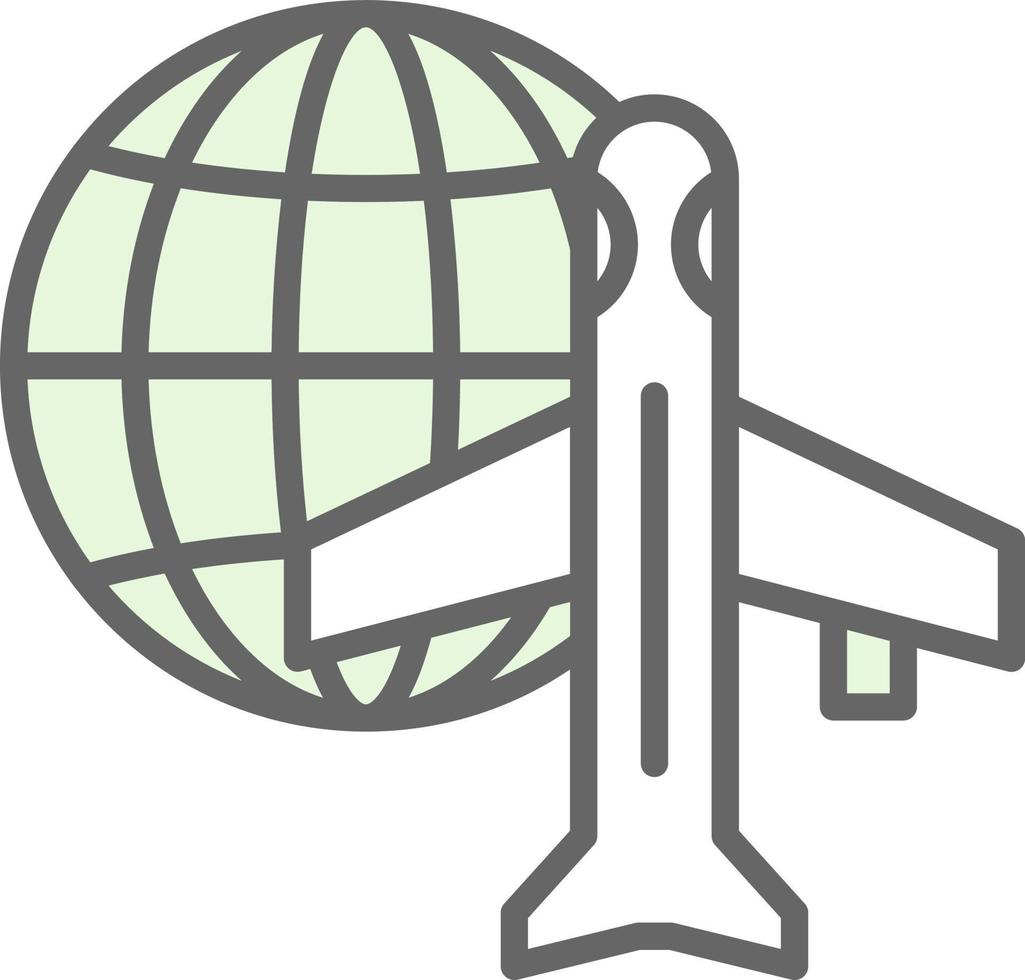 Worldwide Shipping Air Vector Icon Design