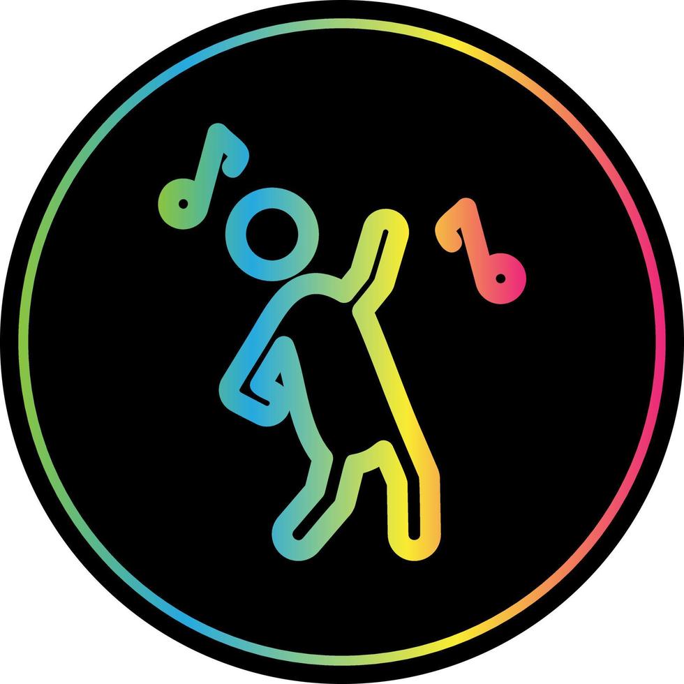 Dancing Vector Icon Design