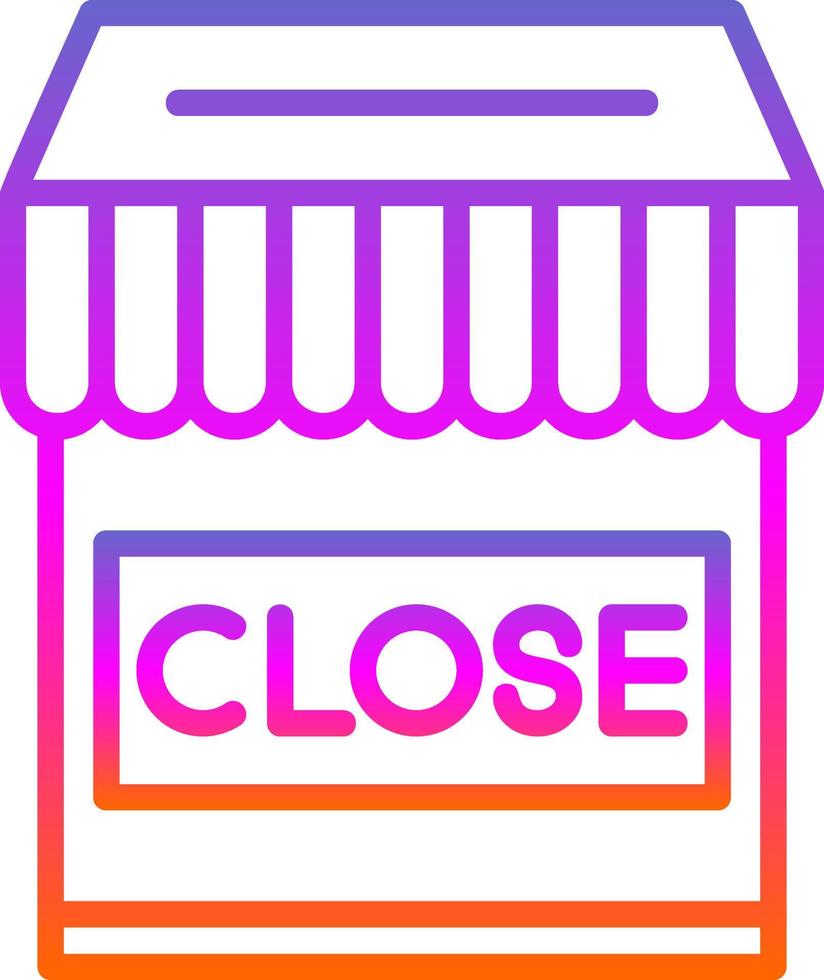 Shop Close Vector Icon Design