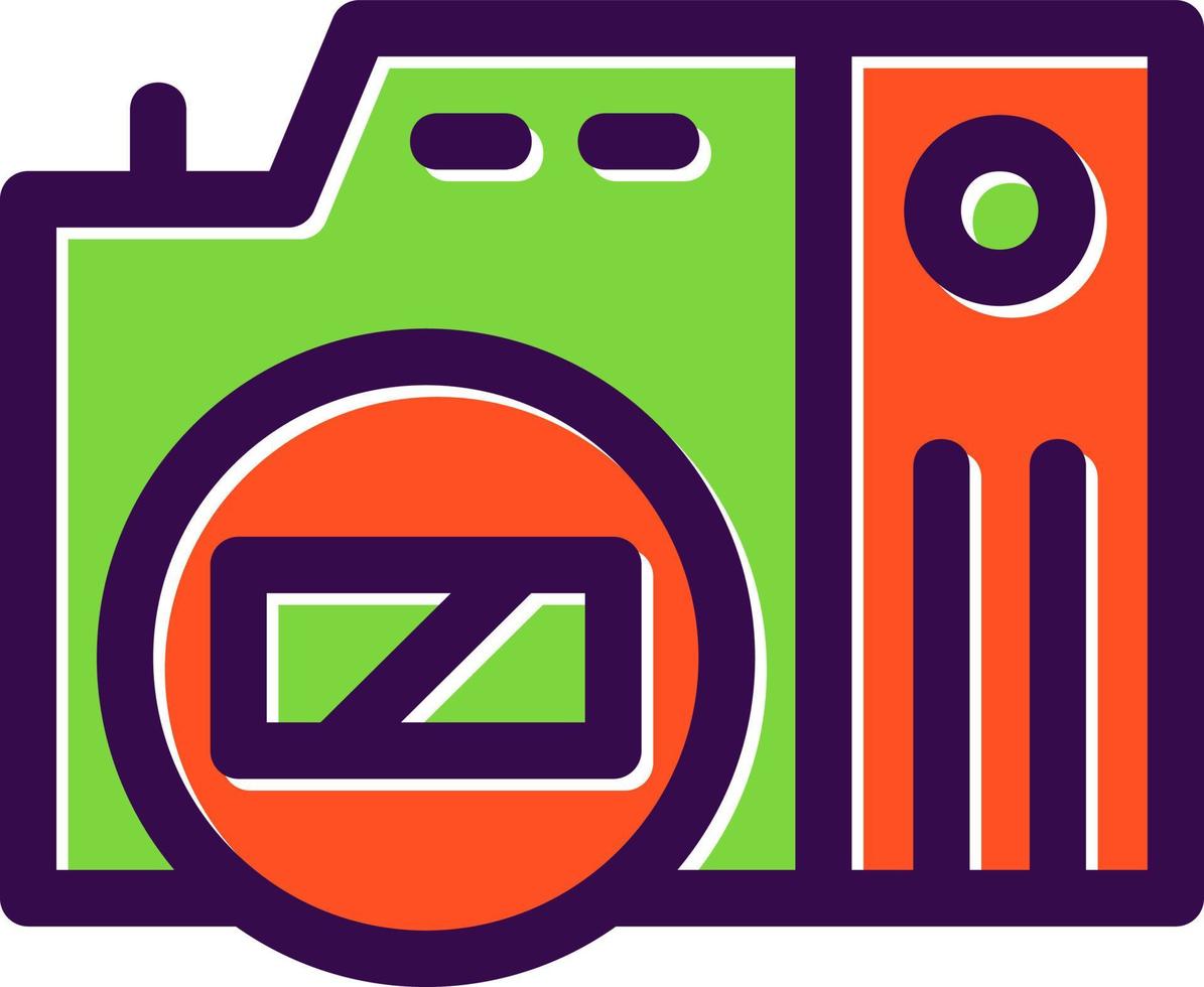 Mirrorless Camera Flat Icon vector