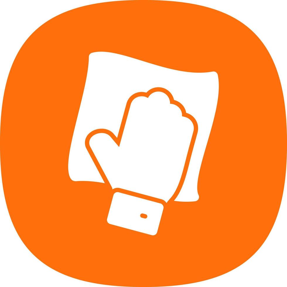 Wipe with Hand Vector Icon Design