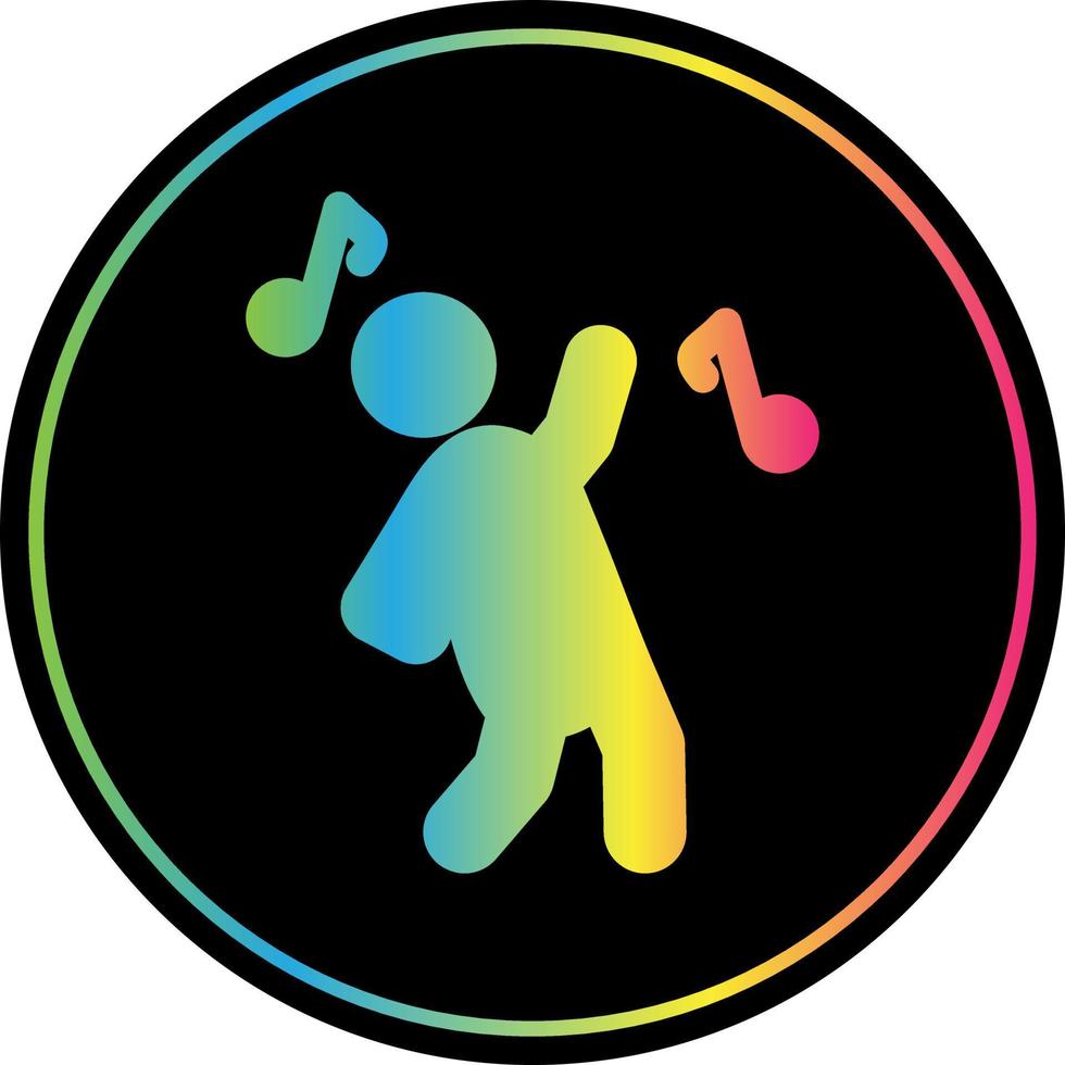 Dancing Vector Icon Design