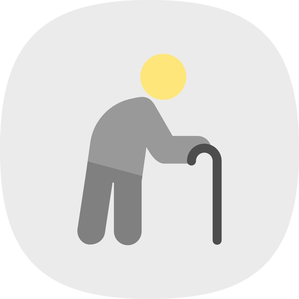 Old Man Vector Icon Design