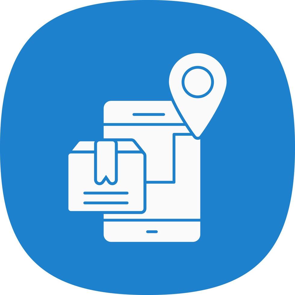 diseño de icono de vector de seguimiento de envío móvil